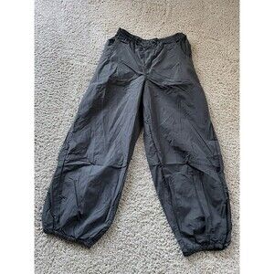 Women's Anthropologie Parachute Pants Grey M Medium Wide Leg